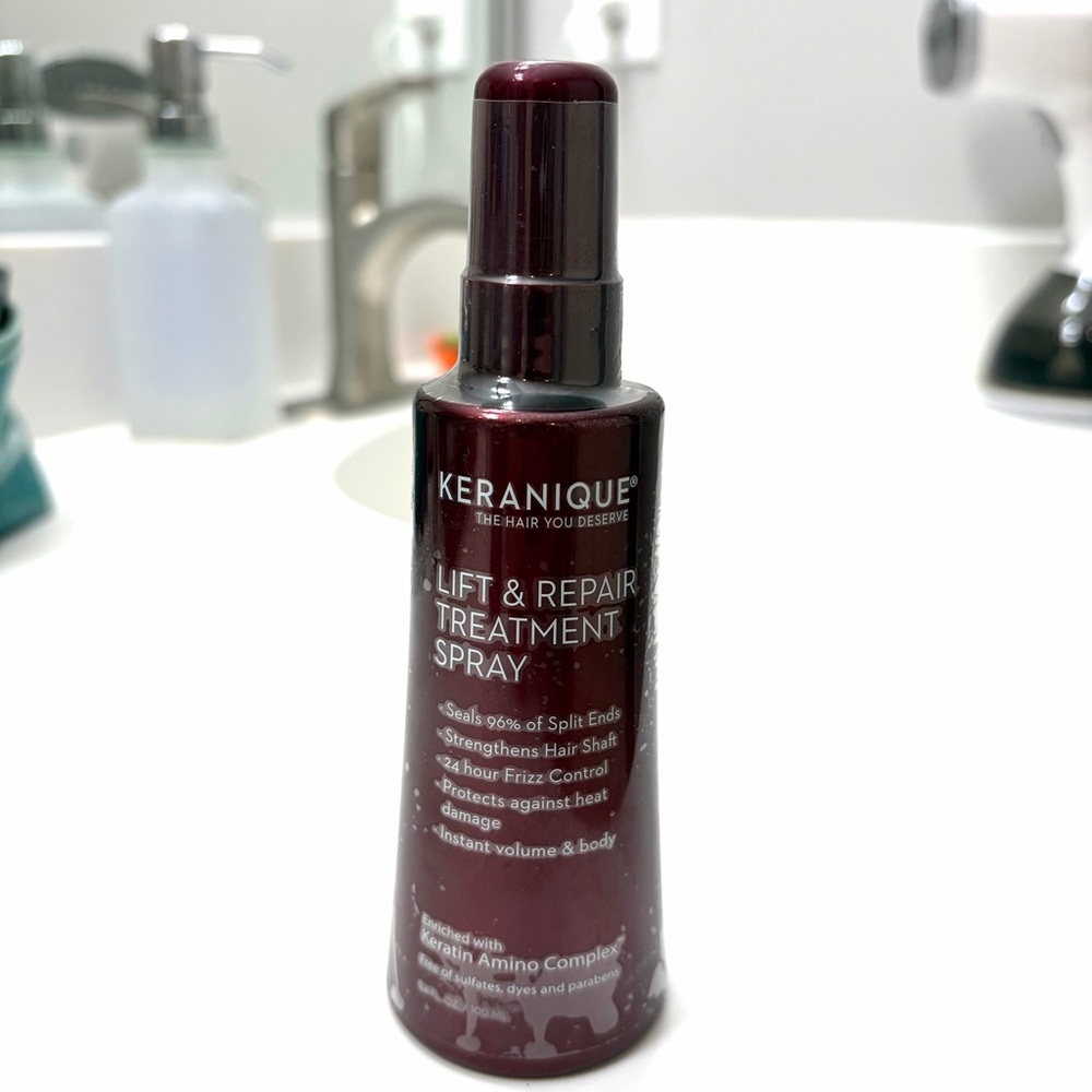 Keranique Lift & Repair Treatment Hair Spray 3.4 fl oz Keratin Amino Complex NEW